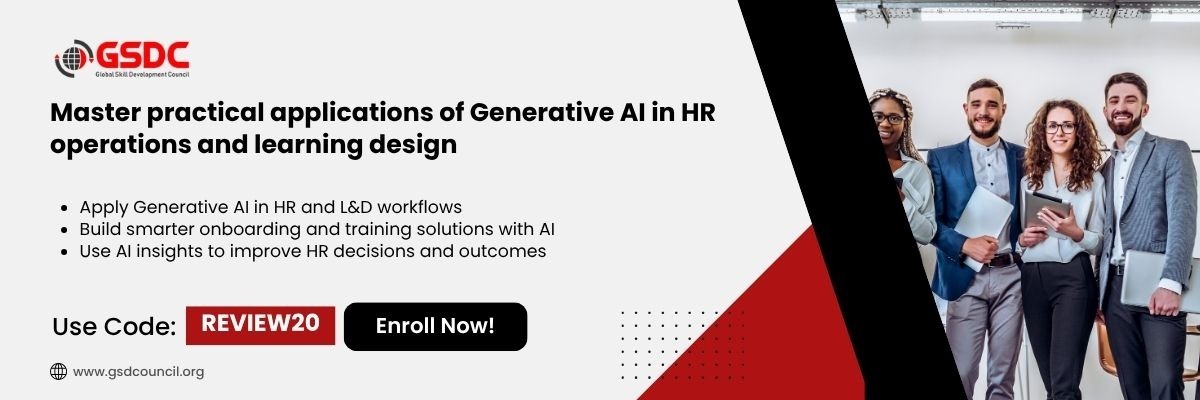 Certification In Generative AI In HR & L&D